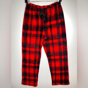 Red and Black Buffalo Plaid Pajama Bottoms